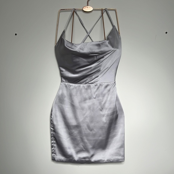 oh polly grey satin dress | Dresses | Oh Polly Us Size ARCHIVE